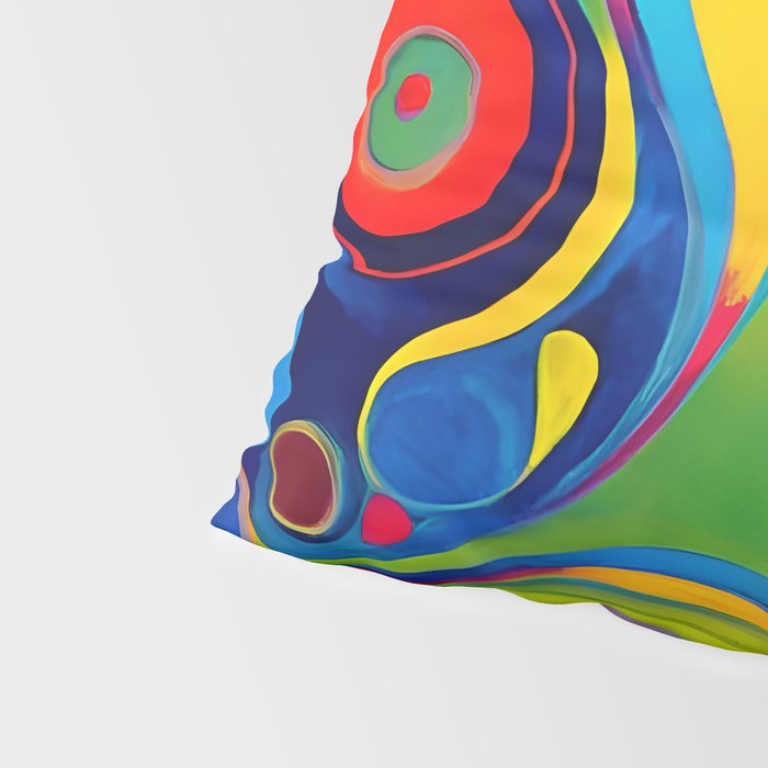 1960s Funky Psychedelic Abstract Pillow Sham Gallery Image 4