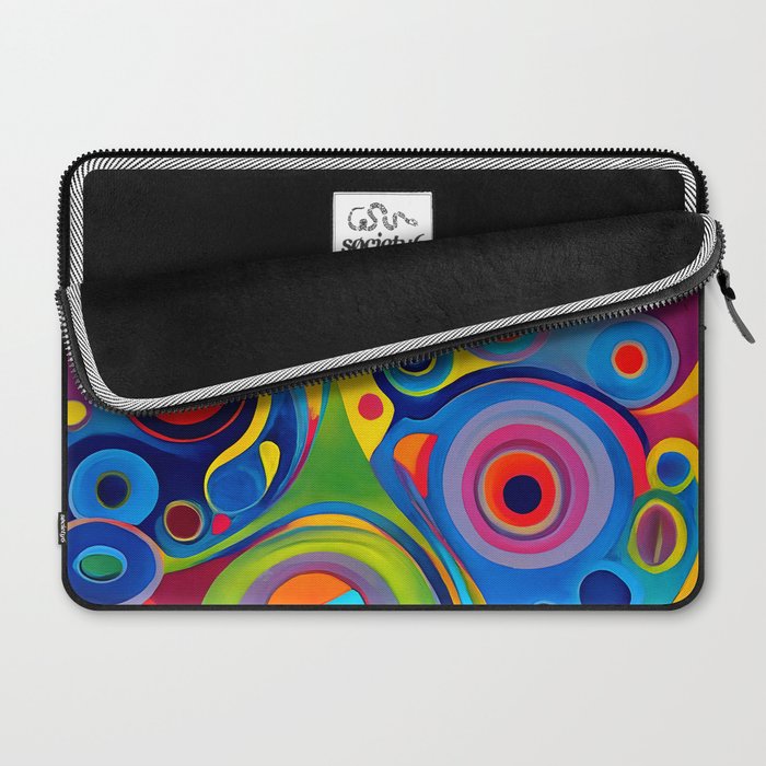 1960s Funky Psychedelic Abstract Laptop Sleeve Gallery Image 2