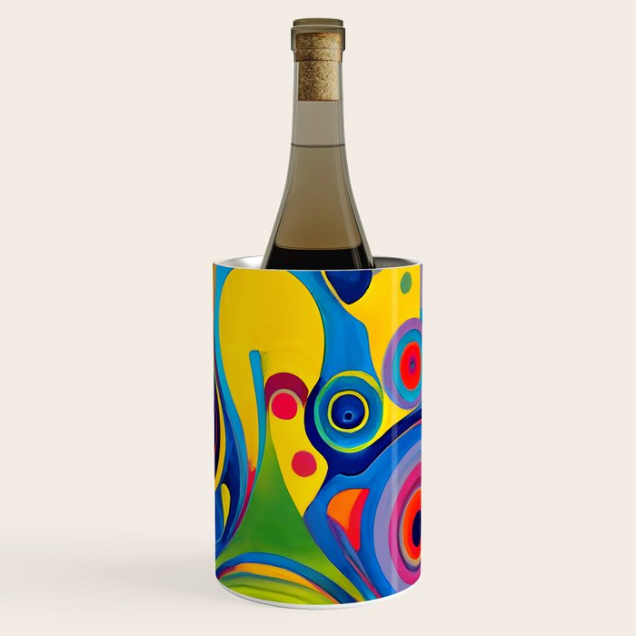 1960s Funky Psychedelic Abstract Wine Chiller Gallery Image 1