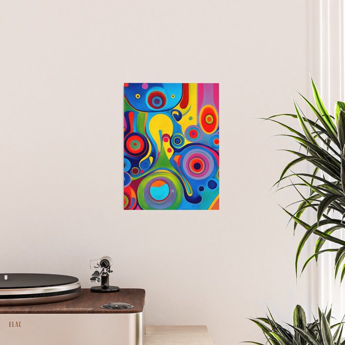 1960s Funky Psychedelic Abstract Poster Gallery Image 2