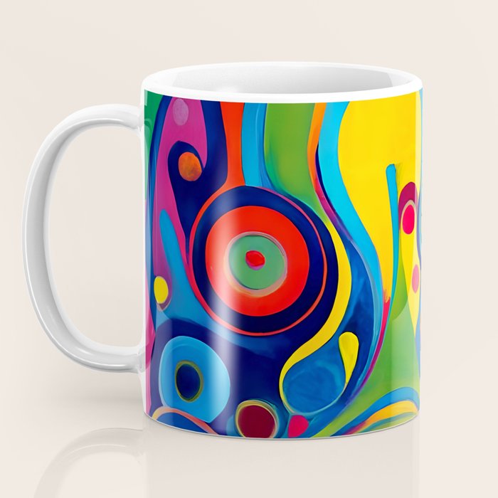 1960s Funky Psychedelic Abstract Coffee Mug Gallery Image 3