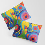 1960s Funky Psychedelic Abstract Pillow Sham Gallery Image 3