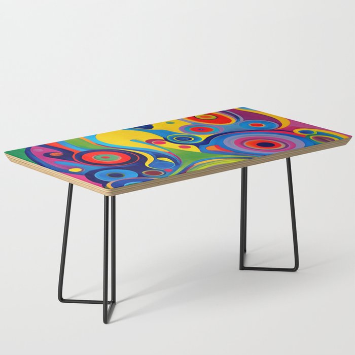 1960s Funky Psychedelic Abstract Coffee Table Gallery Image 1