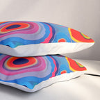 1960s Funky Psychedelic Abstract Pillow Sham Gallery Image 3