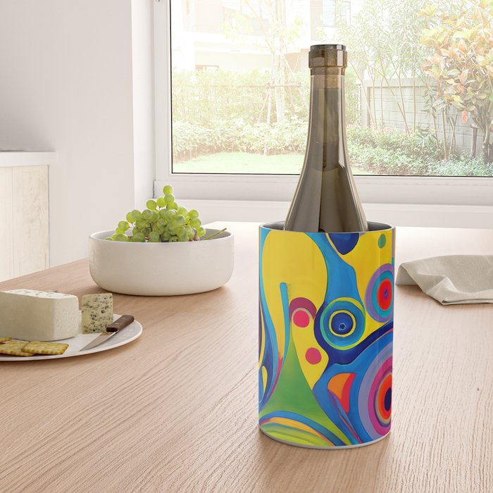 1960s Funky Psychedelic Abstract Wine Chiller Gallery Image 4