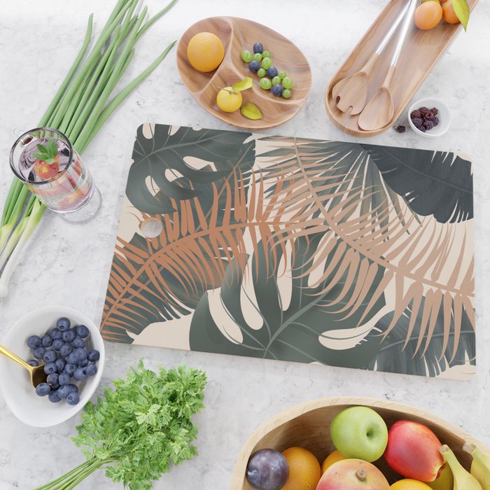 Abstract Tropical Art V Cutting Board Gallery Image 2