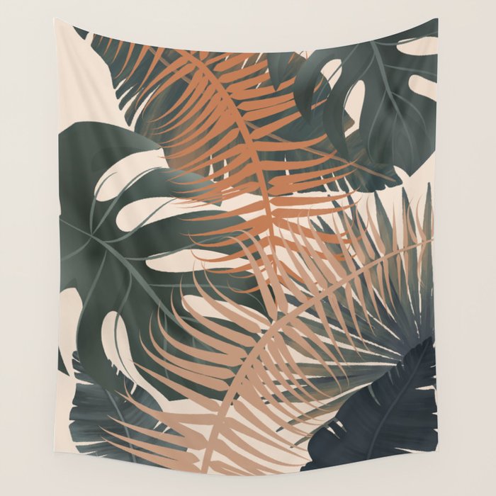 Abstract Tropical Art V Wall Tapestry Gallery Image 4