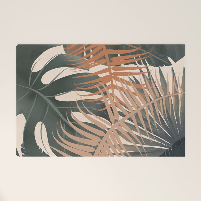 Abstract Tropical Art V Welcome Mat Gallery Image 1