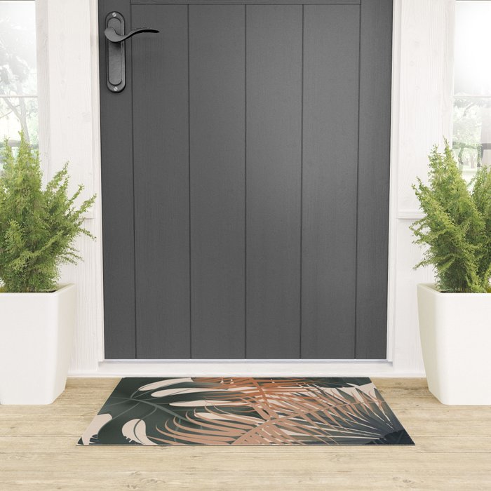 Abstract Tropical Art V Welcome Mat Gallery Image 3