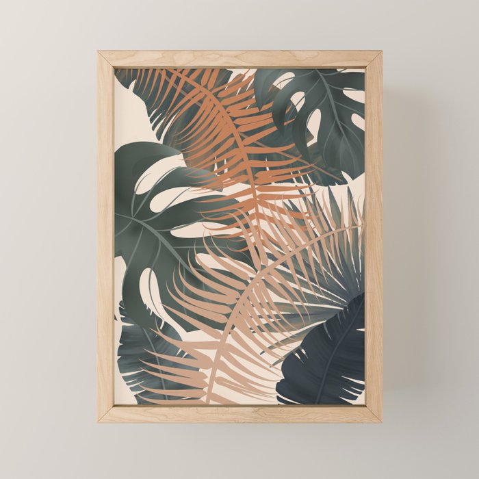 Abstract Tropical Art V Mini Art Print Gallery Image 1