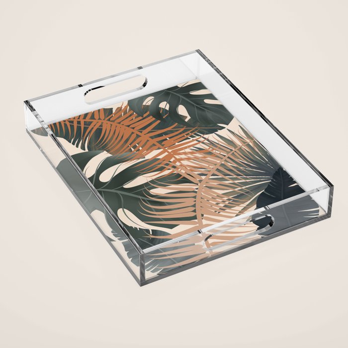 Abstract Tropical Art V Acrylic Tray Gallery Image 1