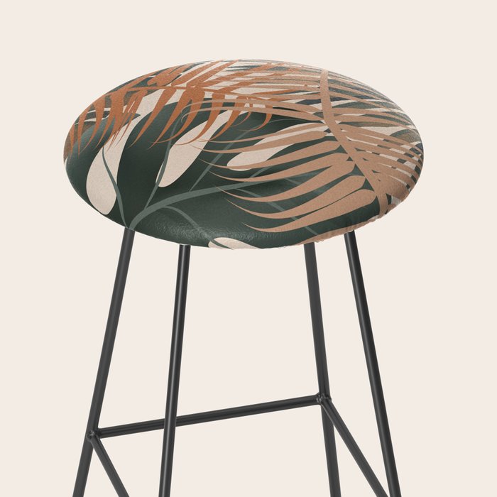 Abstract Tropical Art V Stool Gallery Image 2