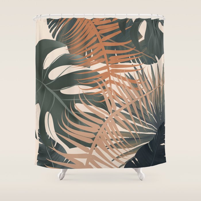Abstract Tropical Art V Shower Curtain Gallery Image 1