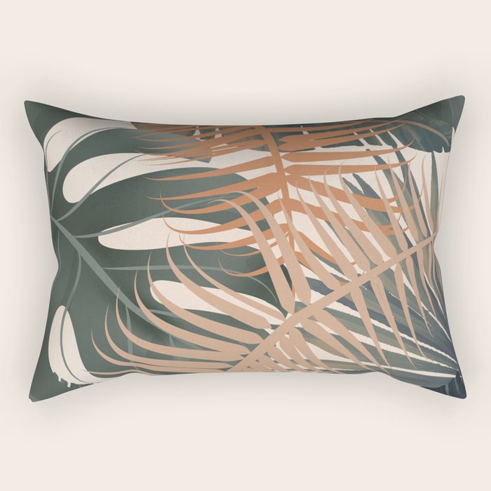 Abstract Tropical Art V Rectangular Pillow Gallery Image 1