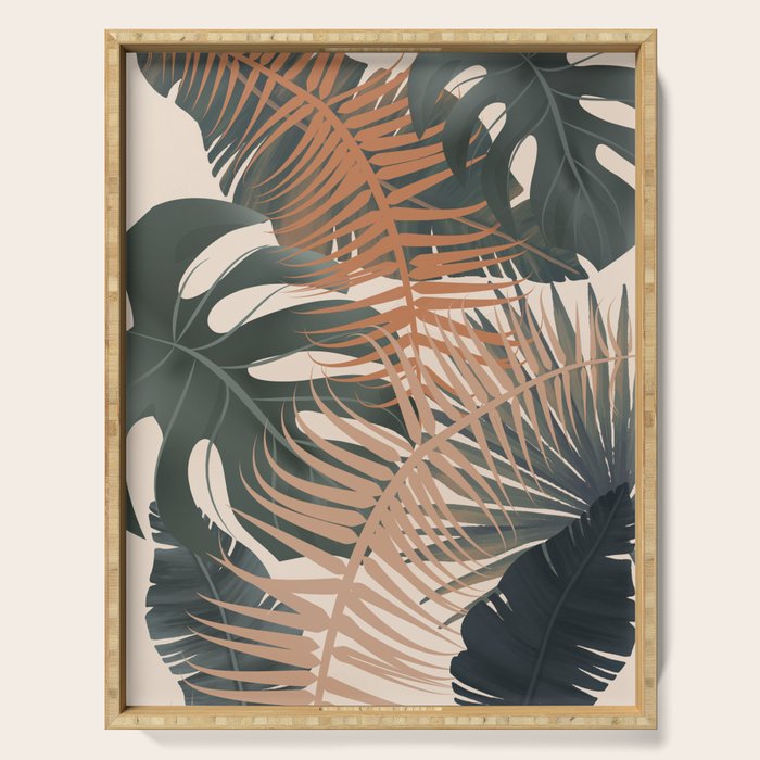 Abstract Tropical Art V Serving Tray Gallery Image 1