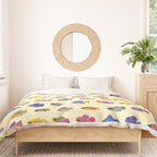 Killifish! - yellow Duvet Cover Gallery Image 3