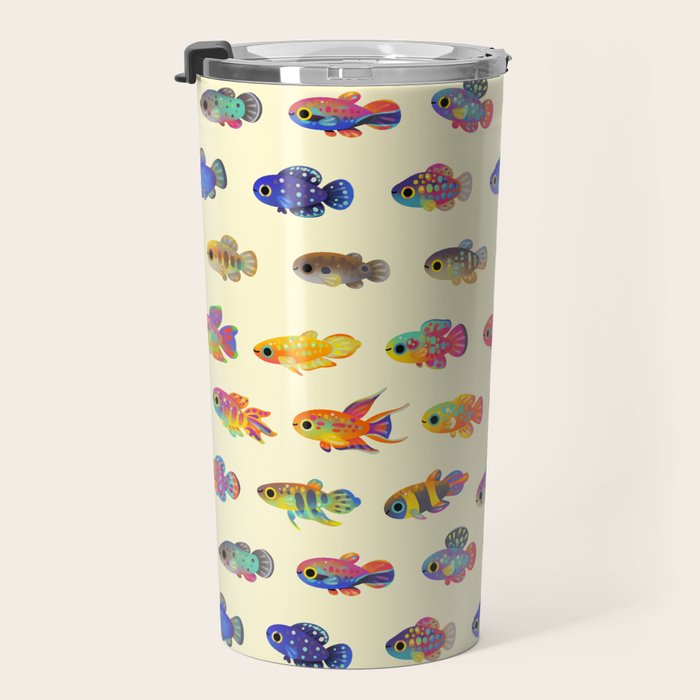 Killifish! - yellow Travel Mug Gallery Image 3