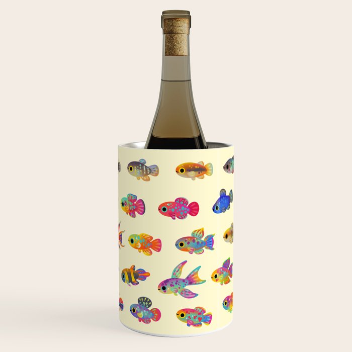 Killifish! - yellow Wine Chiller Gallery Image 1