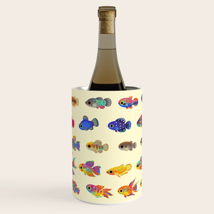 Killifish! - yellow Wine Chiller Gallery Image 3