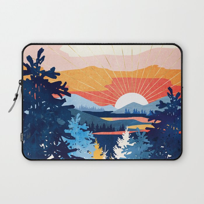 Sunset Lake Laptop Sleeve Gallery Image 1
