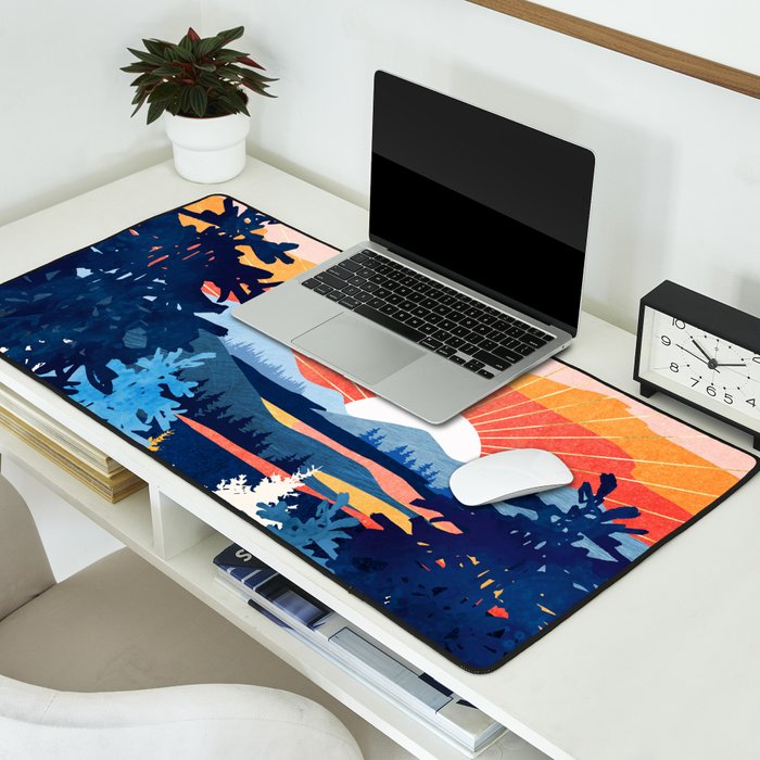 Sunset Lake Desk Mat Gallery Image 2