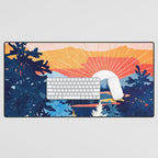 Sunset Lake Desk Mat Gallery Image 1