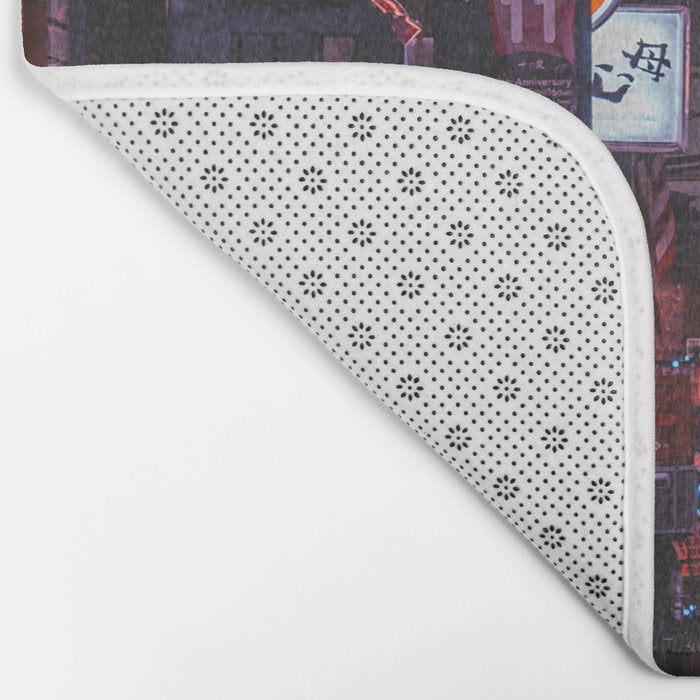 Golden Gai Tokyo Bar Crawl Bath Mat Gallery Image 2