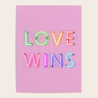 LOVE WINS - Rainbow Neon Poster Gallery Image 4