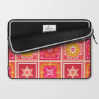 Talavera Mexican Tile - Hot Pink & Orange Palette Laptop Sleeve Gallery Image 2