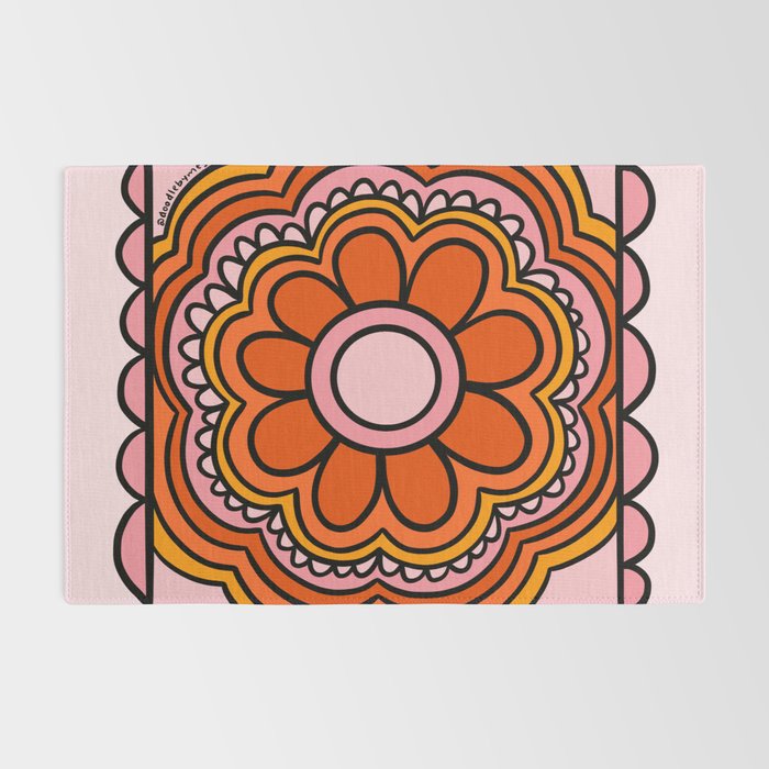 Flower Granny Square Rug Gallery Image 2