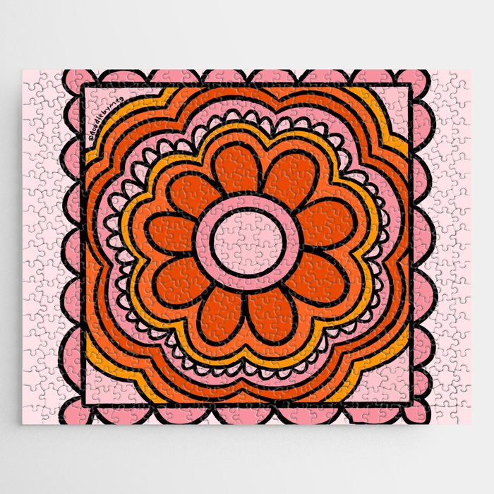 Flower Granny Square Jigsaw Puzzle Gallery Image 1