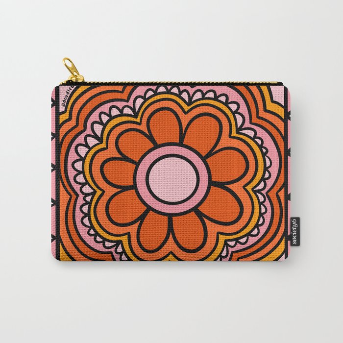 Flower Granny Square Carry All Pouch Gallery Image 1