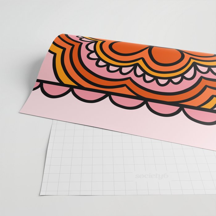 Flower Granny Square Wrapping Paper Gallery Image 2