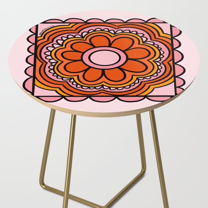 Flower Granny Square Side Table Gallery Image 2