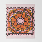 Flower Granny Square Throw Blanket Gallery Image 2