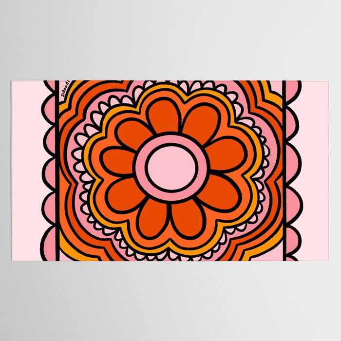 Flower Granny Square Tablecloth Gallery Image 2