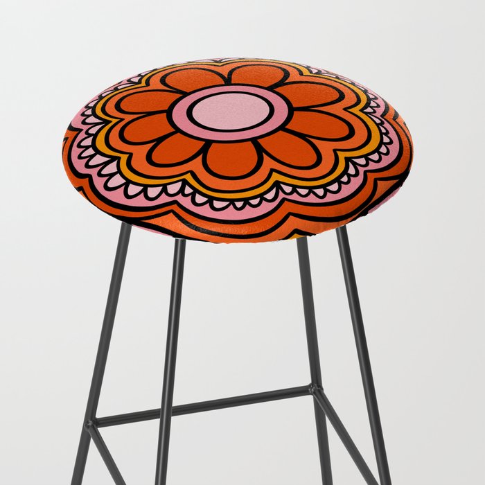Flower Granny Square Stool Gallery Image 2