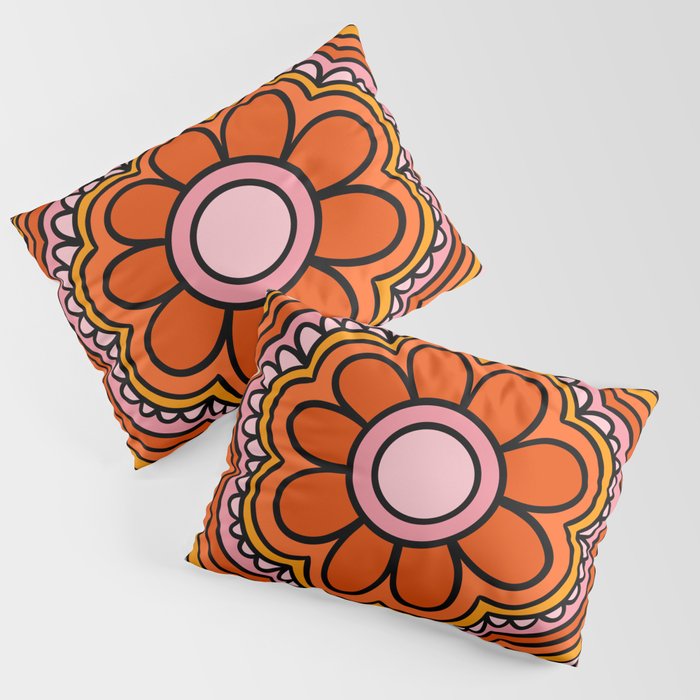 Flower Granny Square Pillow Sham Gallery Image 3