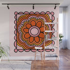 Flower Granny Square Wall Mural Gallery Image 1