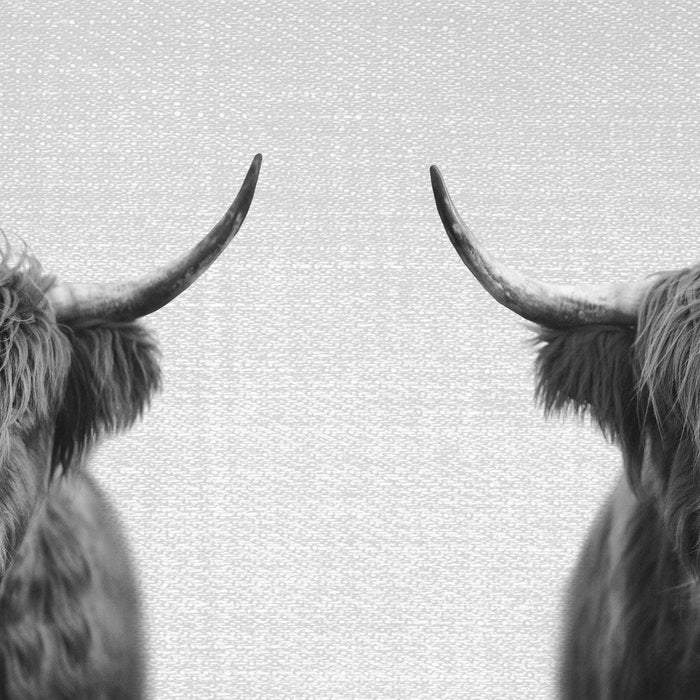 Highland Cow - Black & White Coffee Mug Gallery Image 2