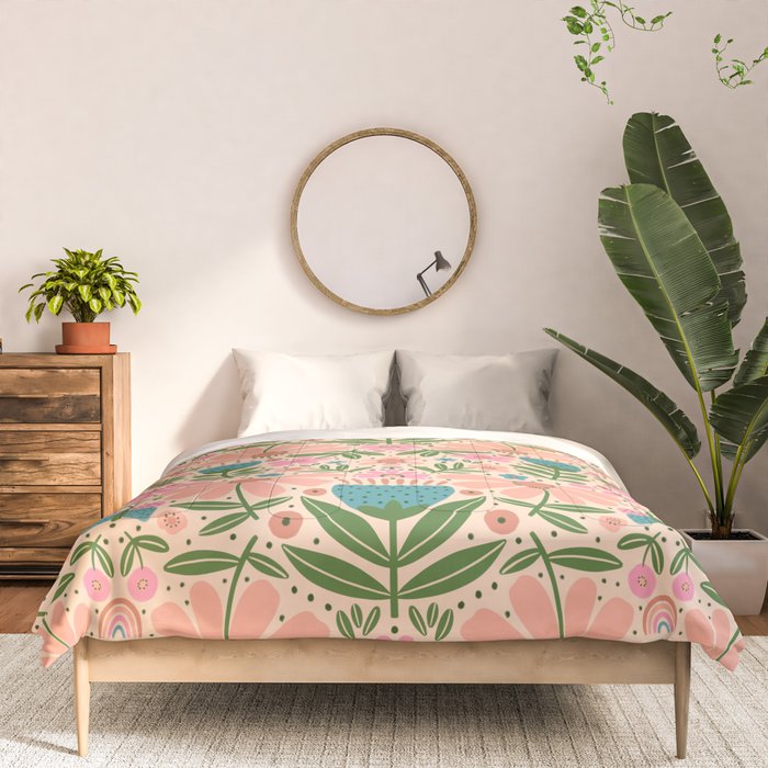 Pretty Floral - sweet pink Comforter Gallery Image 3