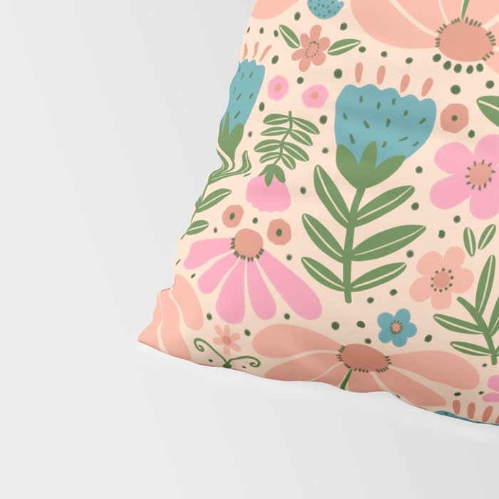 Pretty Floral - sweet pink Pillow Sham Gallery Image 4