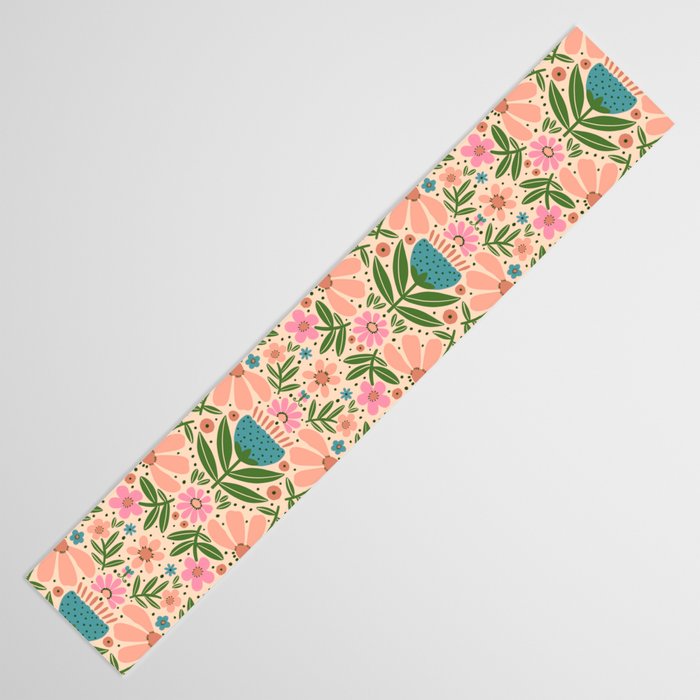 Pretty Floral - sweet pink Table Runner Gallery Image 3