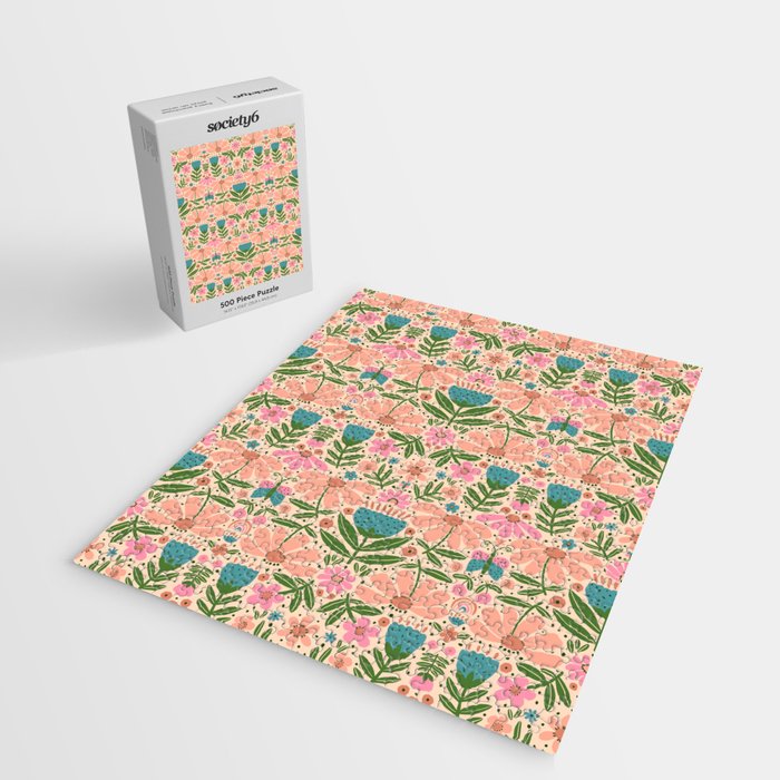 Pretty Floral - sweet pink Jigsaw Puzzle Gallery Image 2