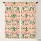 Pretty Floral - sweet pink Window Curtain Gallery Image 5