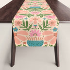 Pretty Floral - sweet pink Table Runner Gallery Image 1