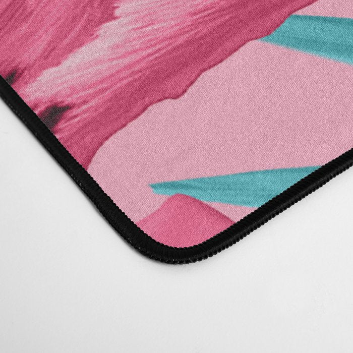 Flamingo and Tropical garden Desk Mat Gallery Image 4