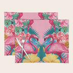 Flamingo and Tropical garden Placemat Gallery Image 1