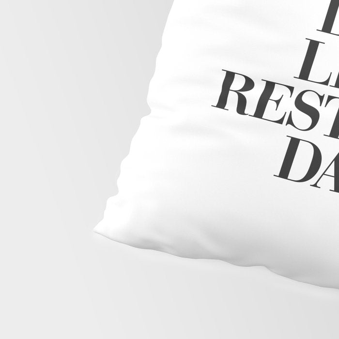 Don't Be Like the Rest of them Darling black-white typography poster black and white wall home decor Pillow Sham Gallery Image 4