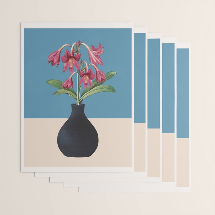 Flowers in Black Vase 1 Wrapping Paper Gallery Image 3